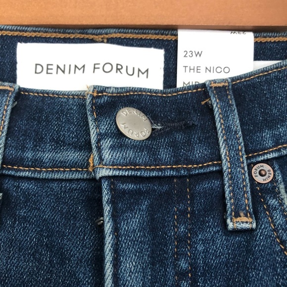 Denim forum NWT the nico mid rise skinny crop Jean - Picture 7 of 8